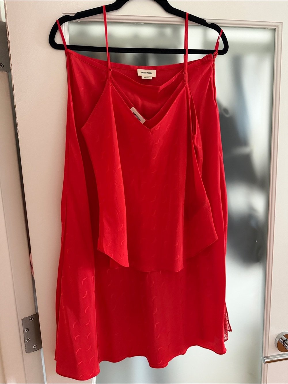 Zadig & Voltaire red silk set